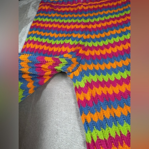 Show Me Your Mumu Susie Flare Leg Pants in Paradise Island Hippie Knit Size XS - Picture 4 of 16